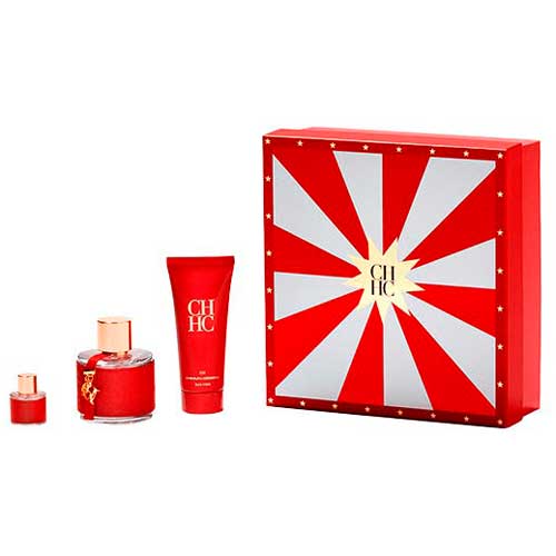 Carolina Herrera CH Eau De Toilette Spray 100ml Set 3 Pieces 2021