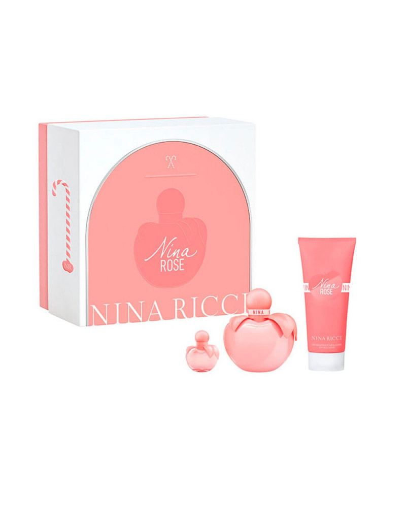 SET DE PARFUM FEMME NINA RICCI NINA ROSE (3 PCS)