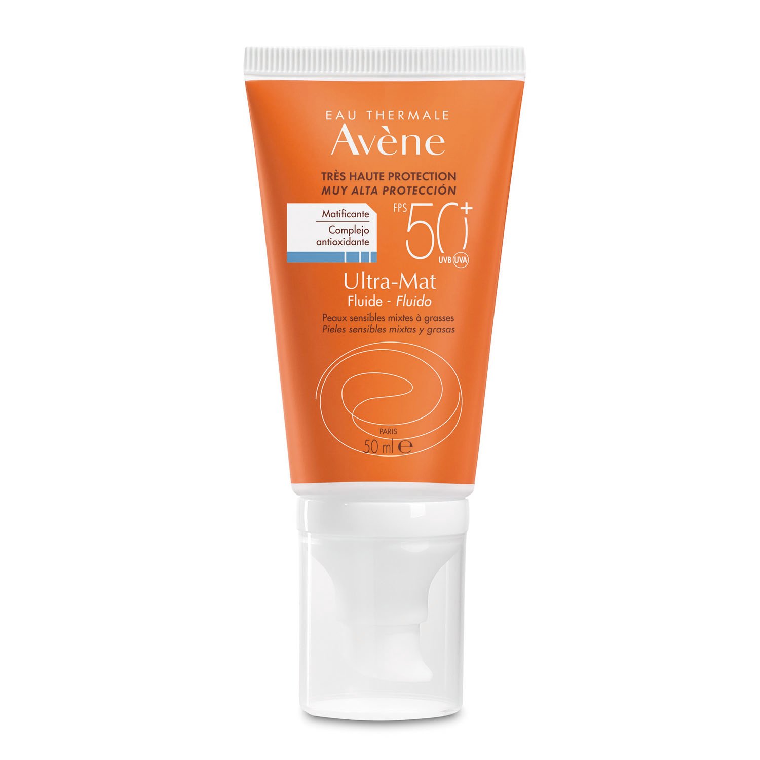 Avène Ultra Mat Fluid Sunscreen SPF 50+ 50 ml