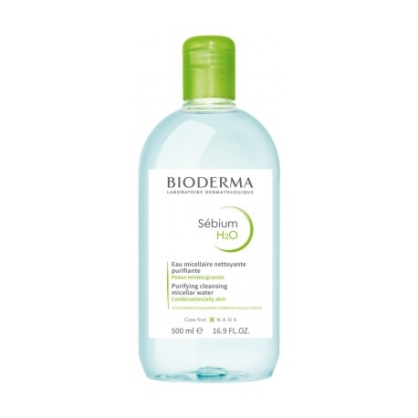 BIODERMA SEBIUM H20 PURIFYING CLEANSING MICELLAR WATER 500ML