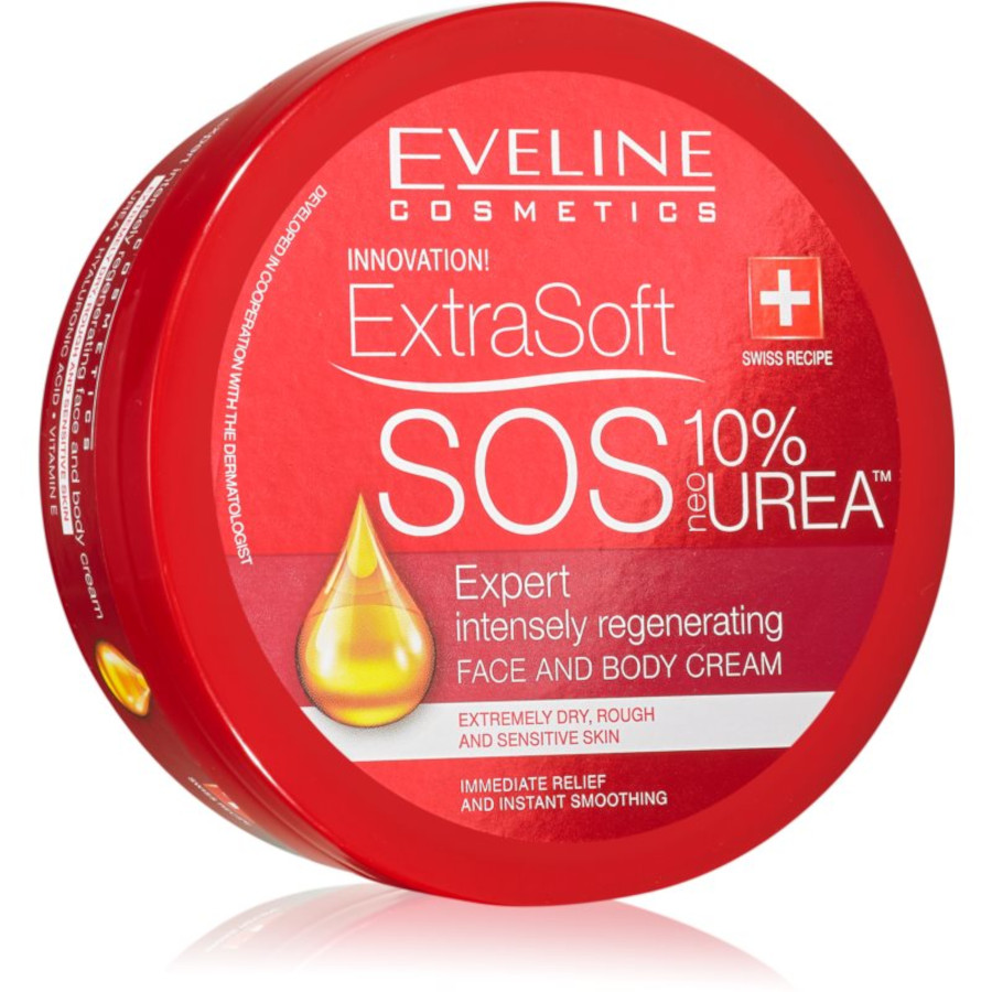 Eveline ExtraSoft SOS 10% Urea Face & Body Cream - 175ml