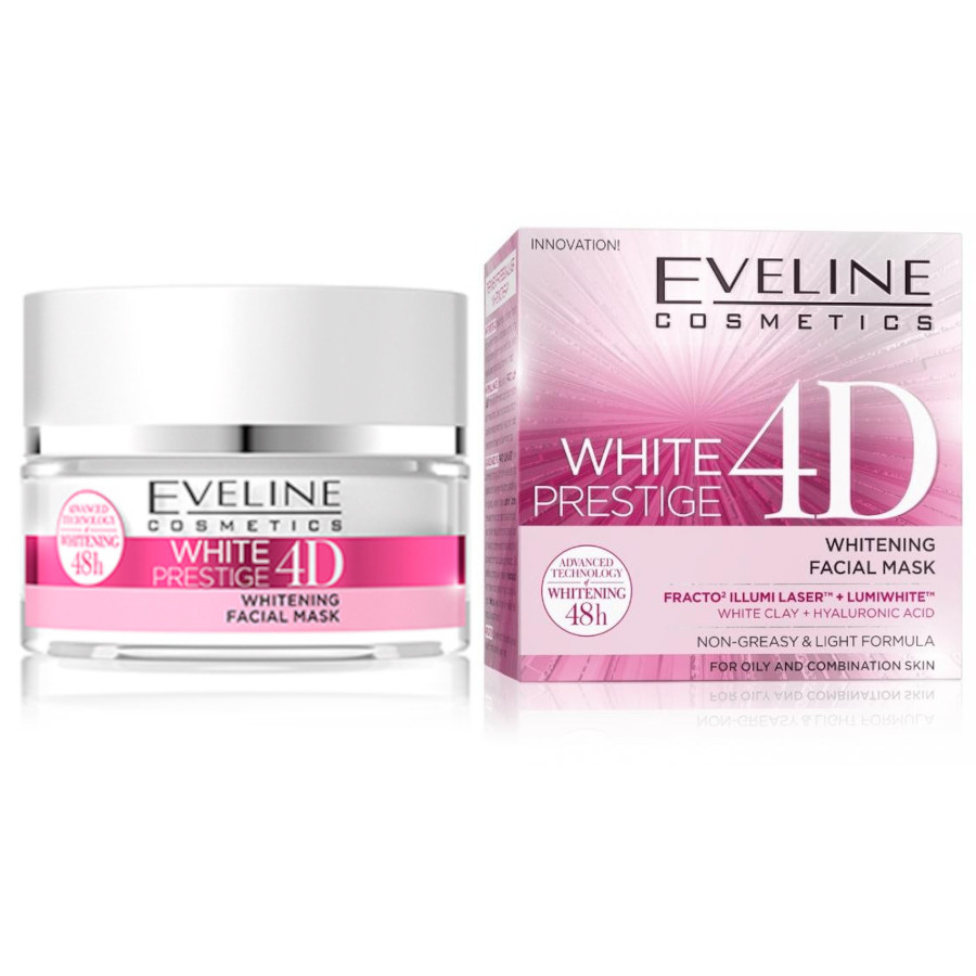 Eveline White Prestige 4D Whitening Facial Mask - 50ml