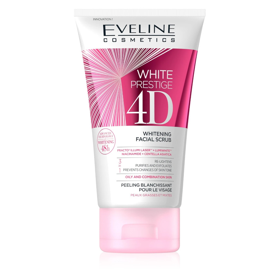 Eveline White Prestige 4D Whitening Facial Scrub - 150ml