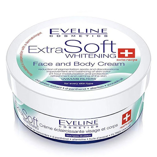 Eveline Extra Soft Whitening Cream For Face And Body Ultra Soft 200 ml