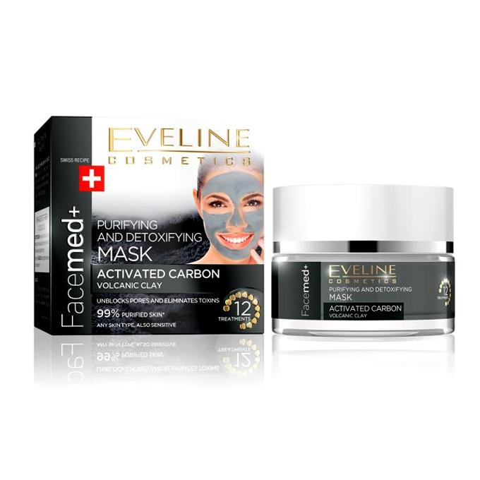 Eveline Purifying & Detoxifying Mask Activated Carbon Volcanic Clay 50ml