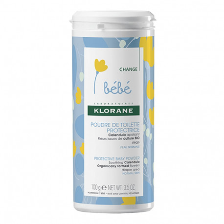 Klorane protective toilet powder with calendula 100g bottle