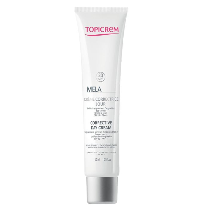 TOPICREM Mela Corrective Day Cream Spf20 Sensitive Skin 40ml Mela Dark Spots Topicrem