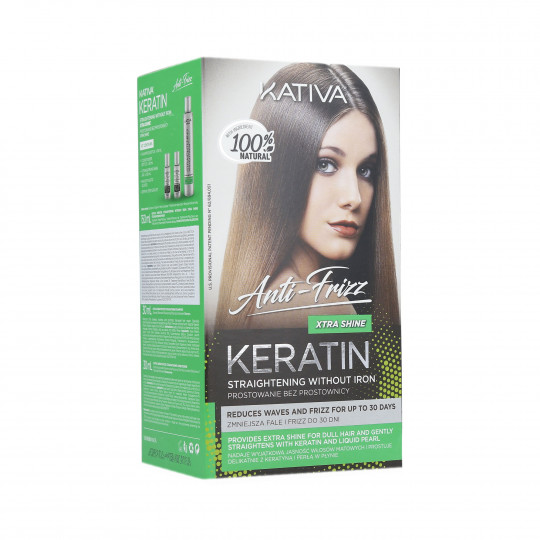 KATIVA ANTI-FRIZZ XSTRA SHINE SET Kit for keratin hair straightening