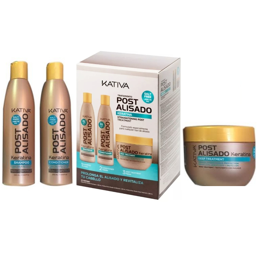 Kativa - Keratin Post Straightening Maintenance Kit 3 Products