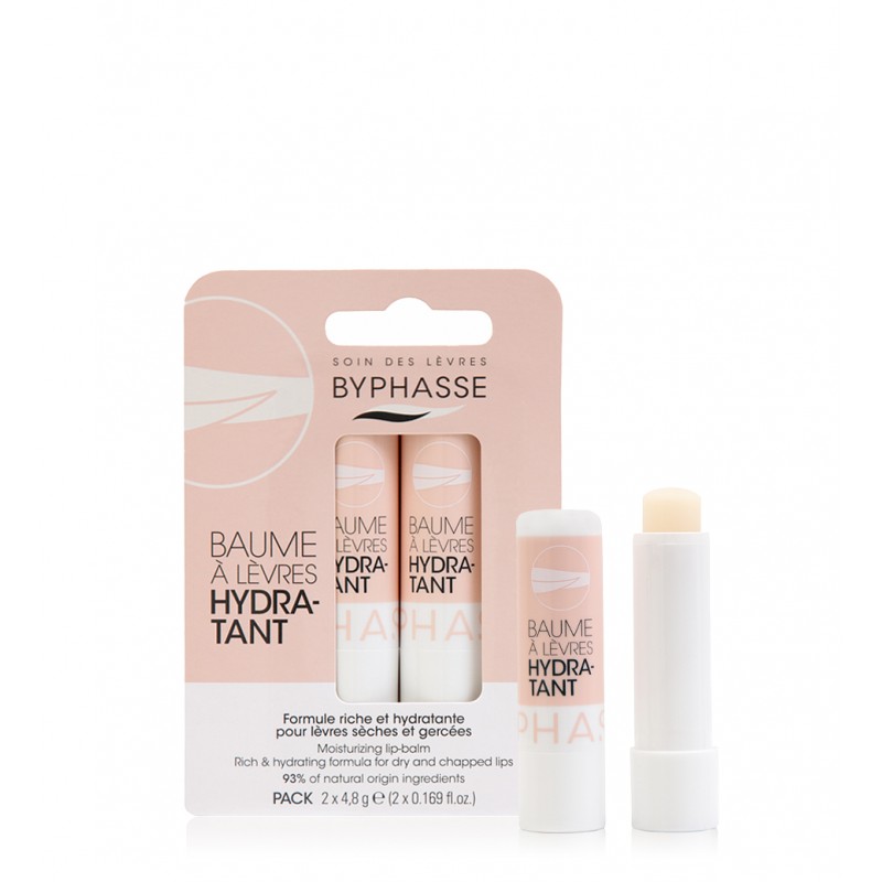 BYPHASSE LIP BALM MOISTURIZING (2X4,8GR)