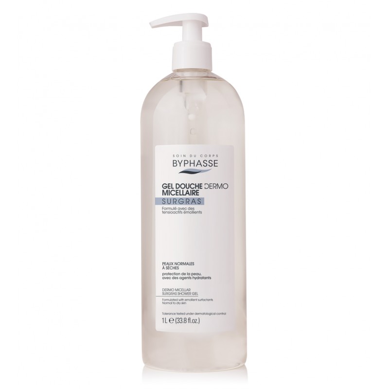 BYPHASSE SHOWER GEL DERMO MICELLAR SURGRAS 1L