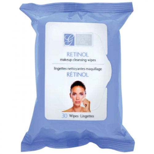 Global Beauty Care Lingettes nettoyantes pour le maquillage au rétinol, 30 ct.