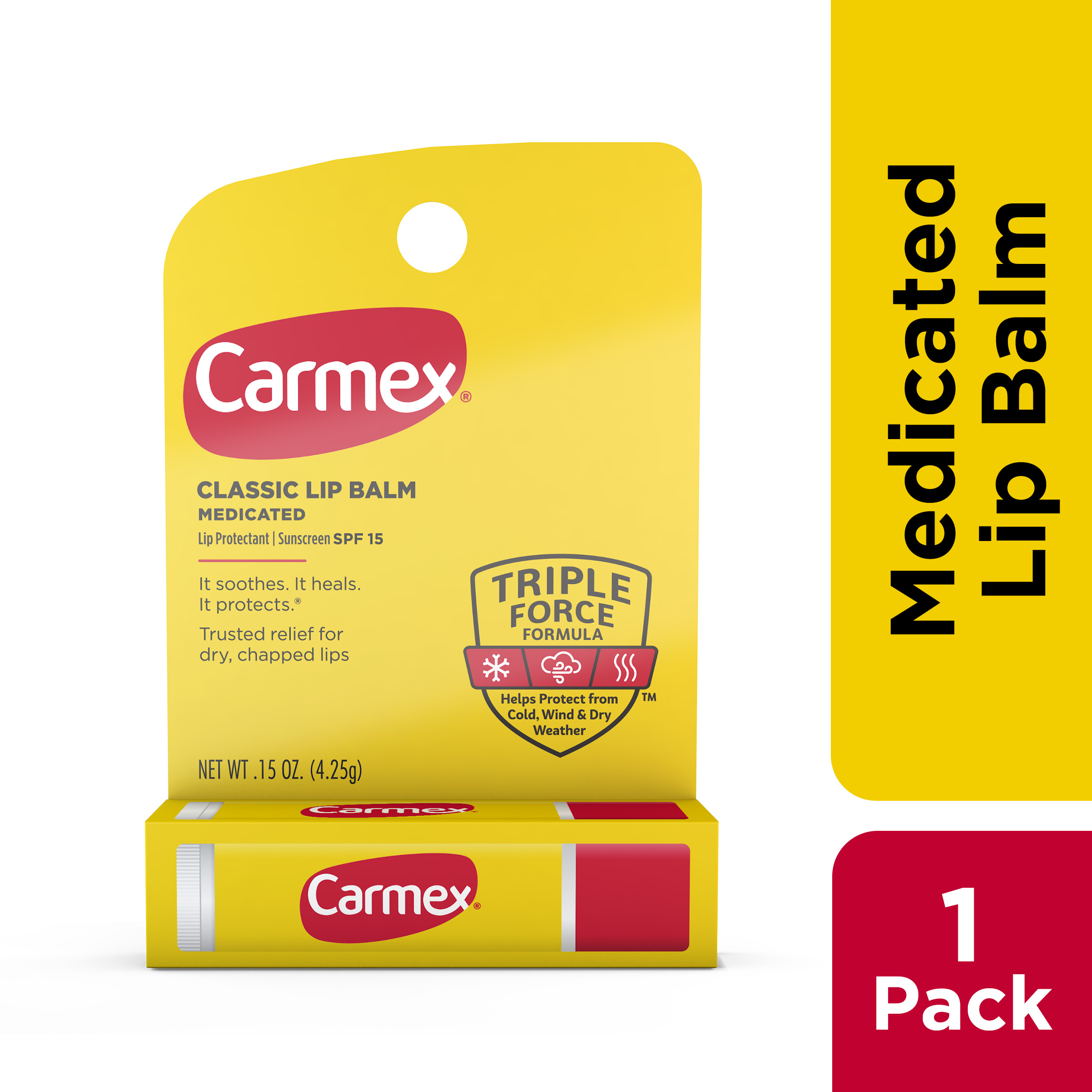 Carmex Original Lip Balm Medicated, .15 oz