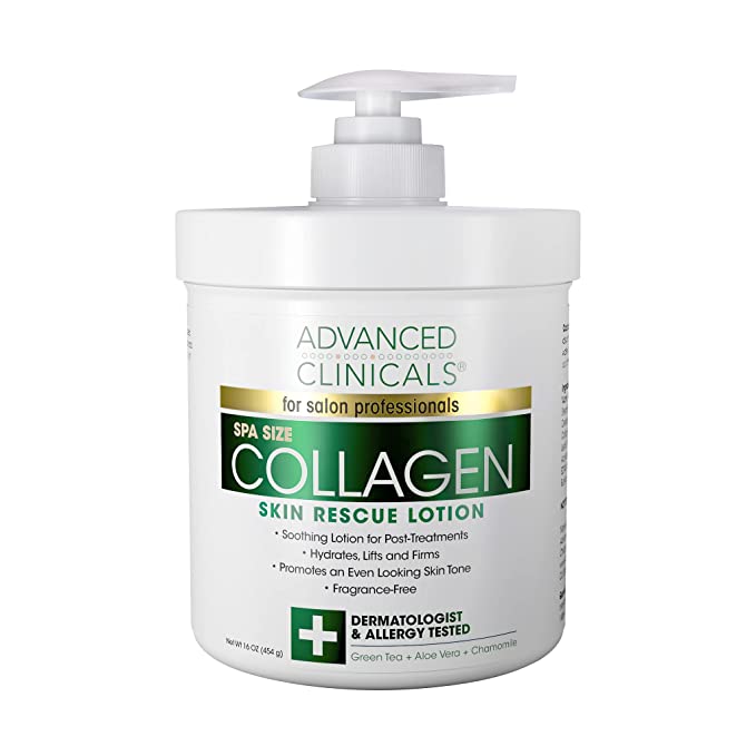 Advanced Clinicals Collagen Skin Rescue Lotion 473ML