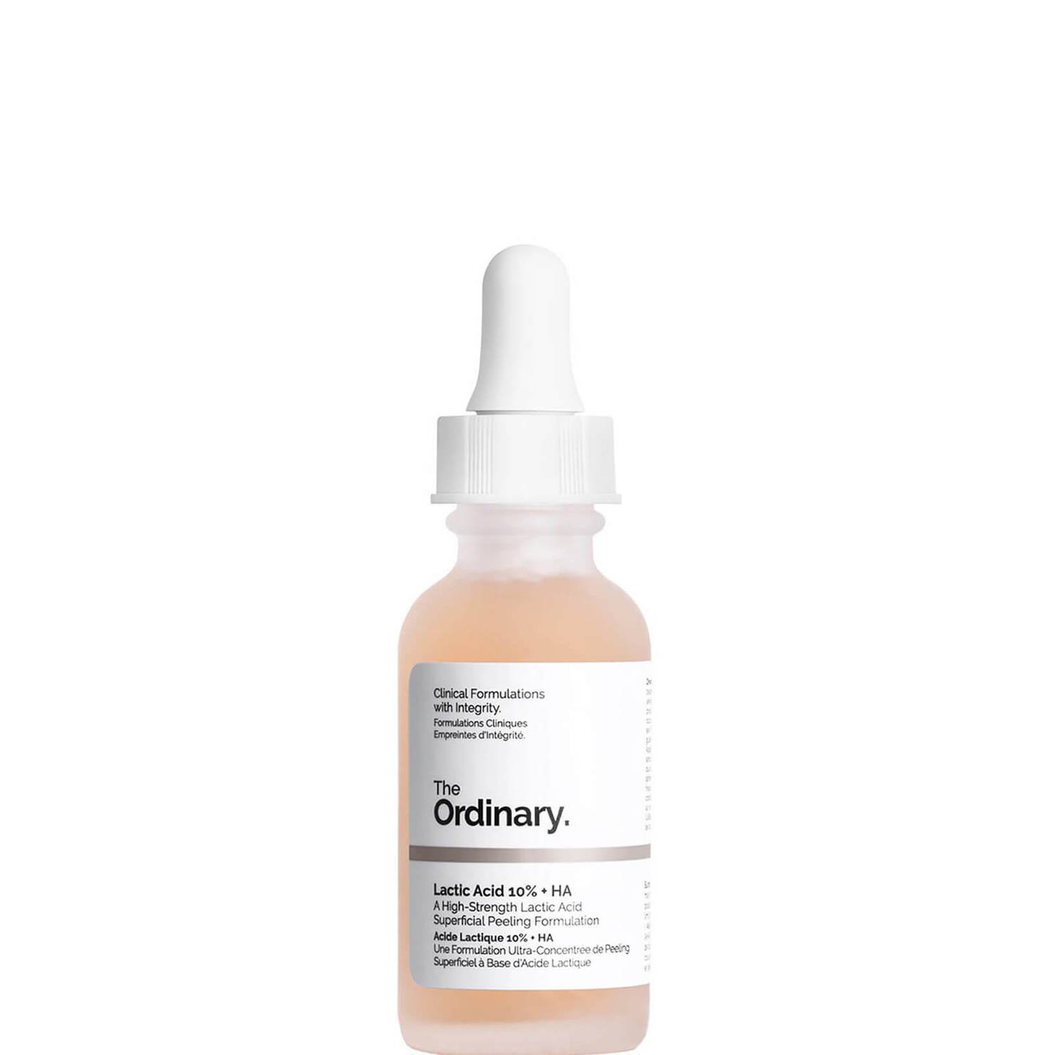 THE ORDINARY LACTIC ACID 10% + HA 2% SUPERFICIAL PEELING FORMULATION 30ML