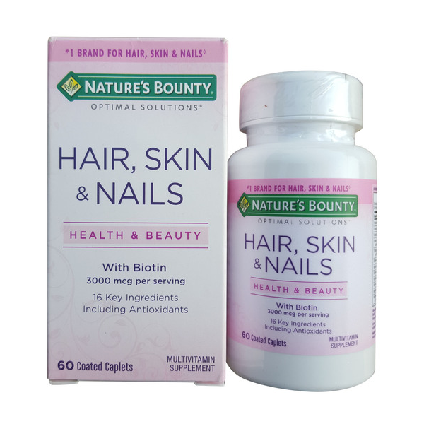 Nature’s Bounty Hair, Skin & Nails 60 Coated Caplets