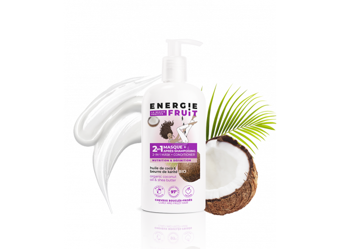 Mask + Conditioner 2in1 Organic Coconut Oil & Shea Butter Energie Fruit