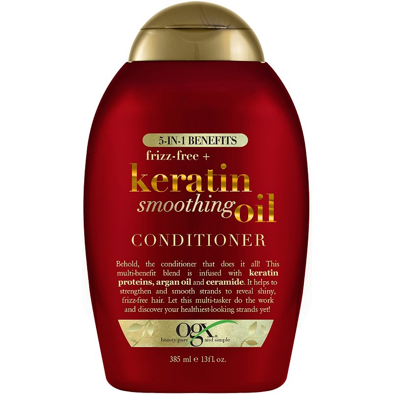 OGX  Frizz-Free + Keratin Smoothing Oil Conditioner