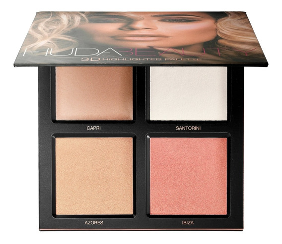 HUDA BEAUTY 3D Highlighter Palette in Pink Sands