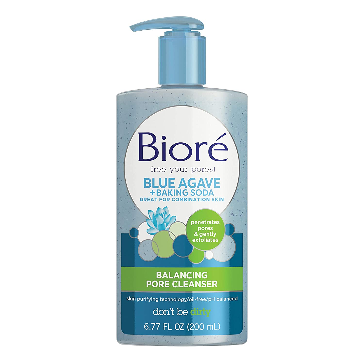 Biore Blue Agave+Baking Soda Pore Balancing Cleanser 200 ml