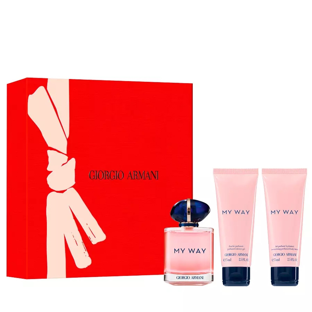 Giorgio Armani My Way - Eau de Parfum, 90 ml+ 75 ml Body Lotion + 75 ml Shower Gel Gift Set