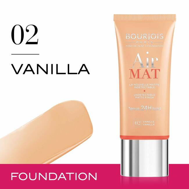 Bourjois Air Mat Foundation, No.02 Vanille, 30ml