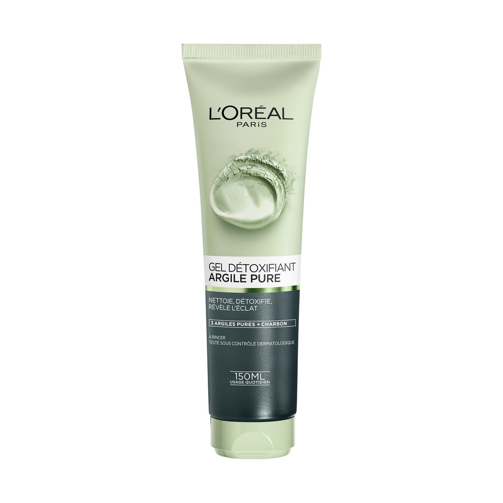 L'Oréal Paris Detox Face Cleansing Gel with Clay and Charcoal150 ml