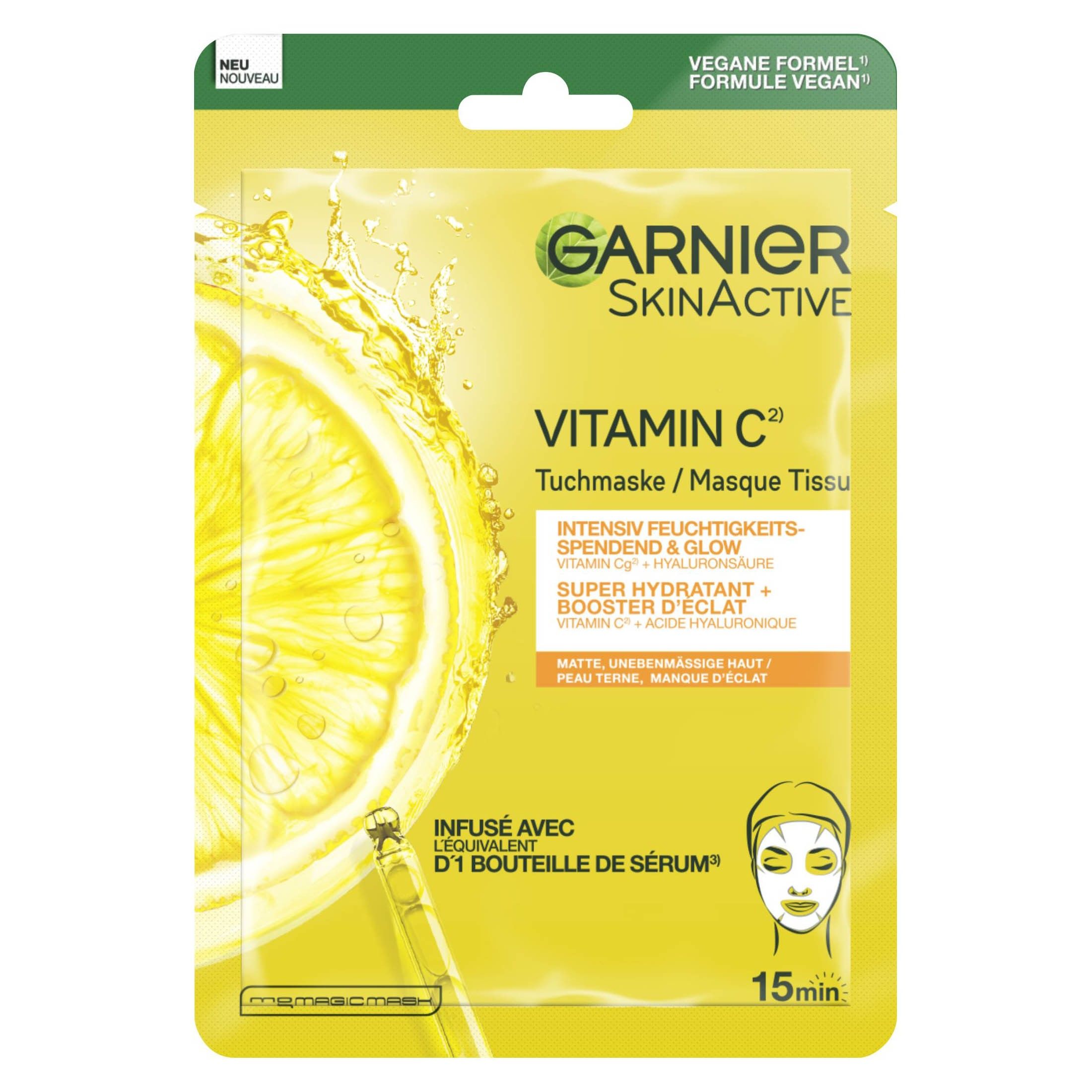 GARNIER SKINACTIVE Masque Tissu Vitamine C