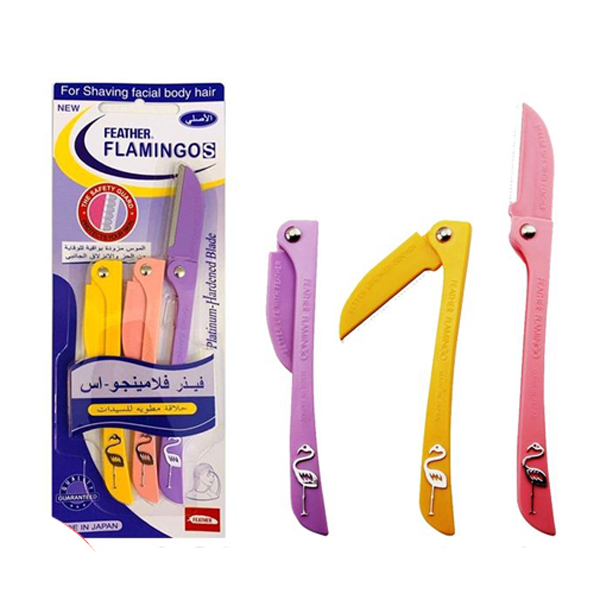 Flamingos 3-Piece Ladies Razor 100% Original