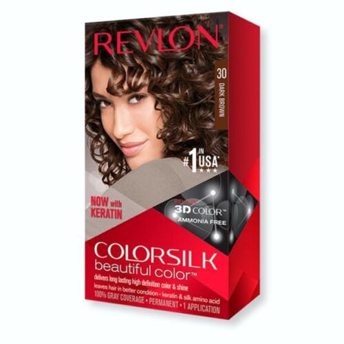 Revlon colorsilk hair color kit, #30 dark brown