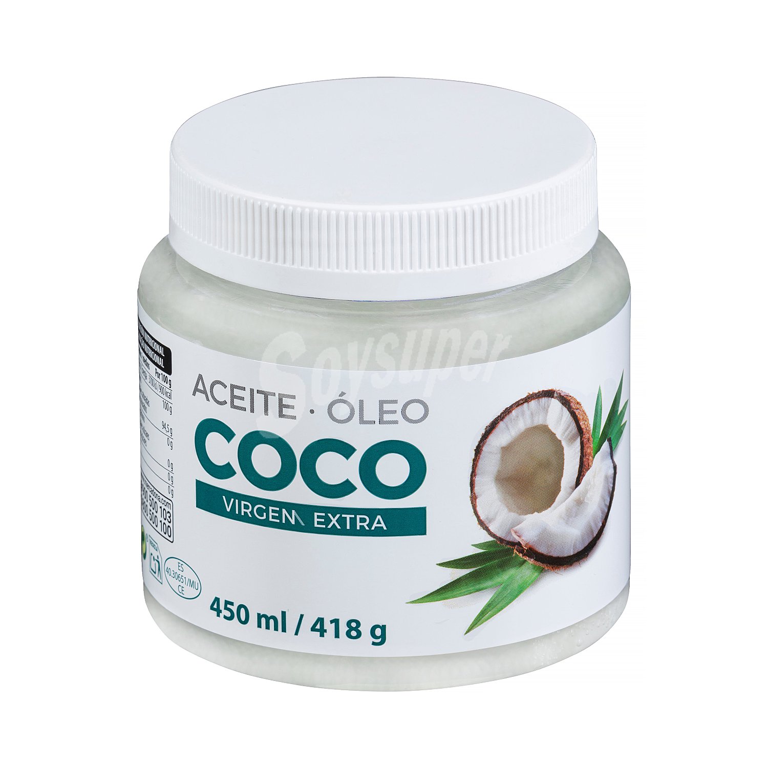 Aceite Oleo coco virgen 450 ml