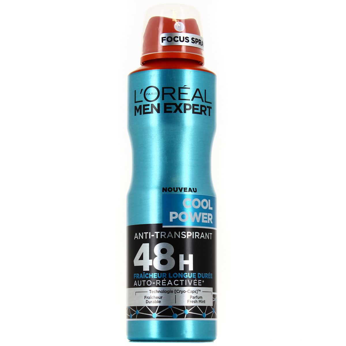 L'ORÉAL MEN EXPERT DÉODORANT SPRAY 48H COOL POWER AUTO-RÉACTIVÉE, 200ML