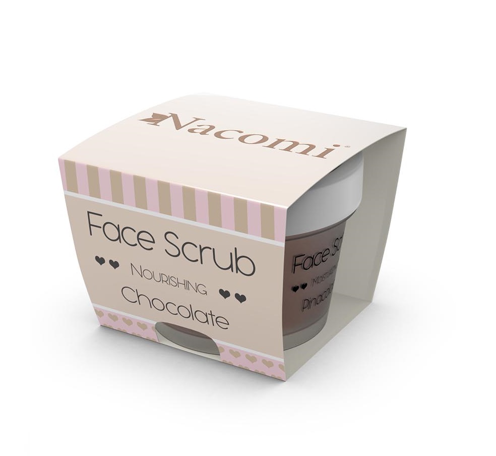 Nacomi Face Scrub Nourishing face and mouth scrub Chocolate 80g