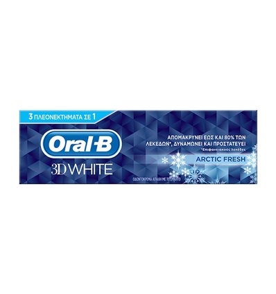 Oral b 3D WHITE BLANCURA ARTICA pasta dentifrica 75 ml