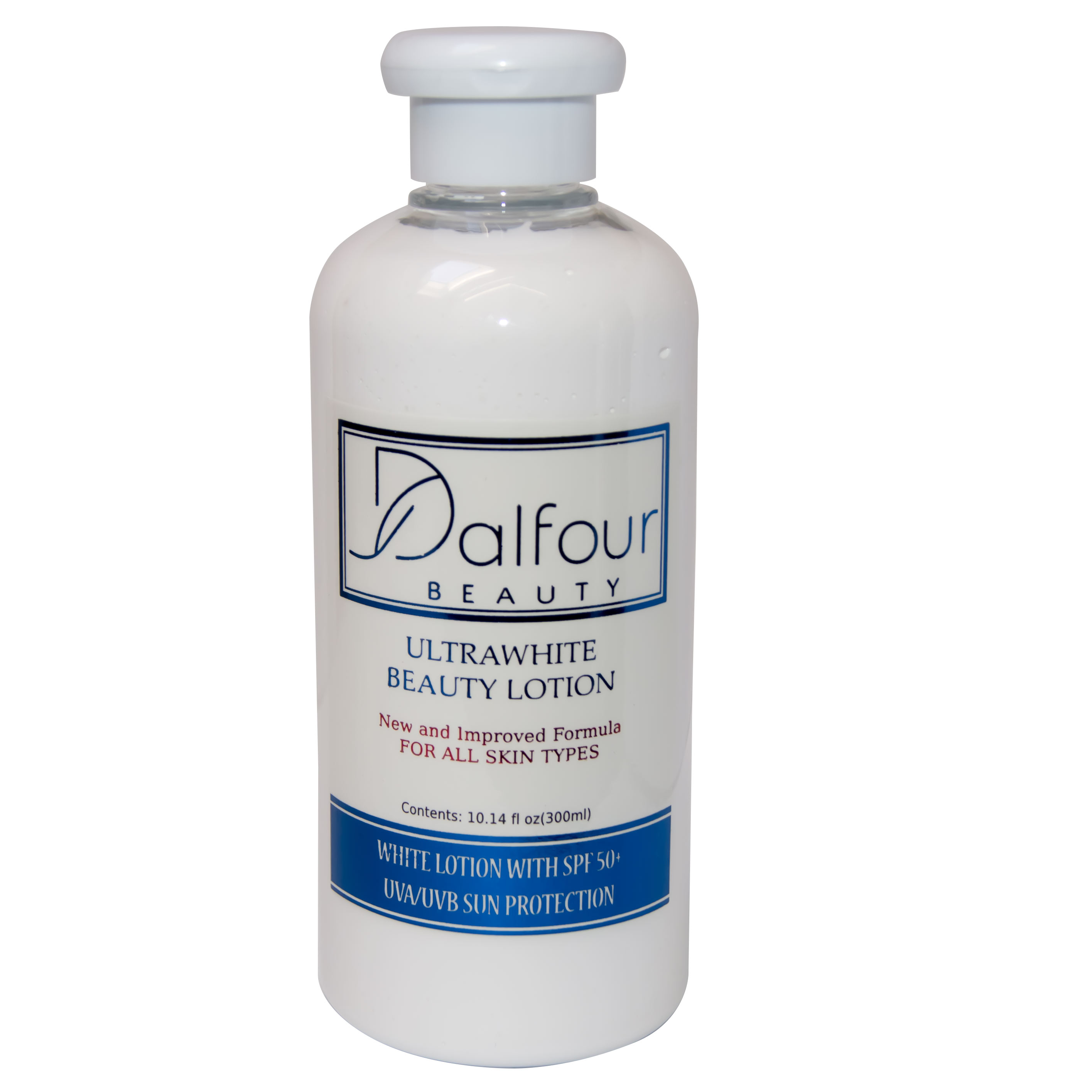 Dalfour Beauty Ultrawhite Body Lotion with -Broad Spectrum Protection-300ml -Deep & Exfoliating