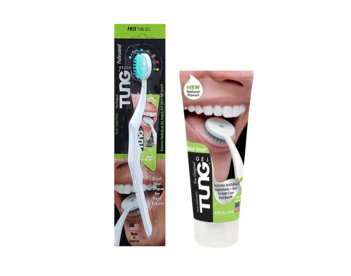 Tung Brush & Natural Mint Blast Gel (85 G)