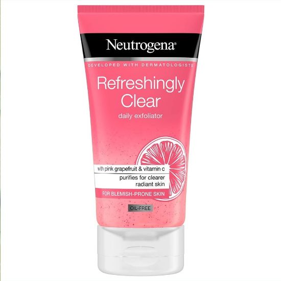 NEUTROGENA REFRESHINGLY CLEAR DAILY EXFOLIATOR WITH PINK GRAPEFRUIT & VITAMIN-C 150 ML