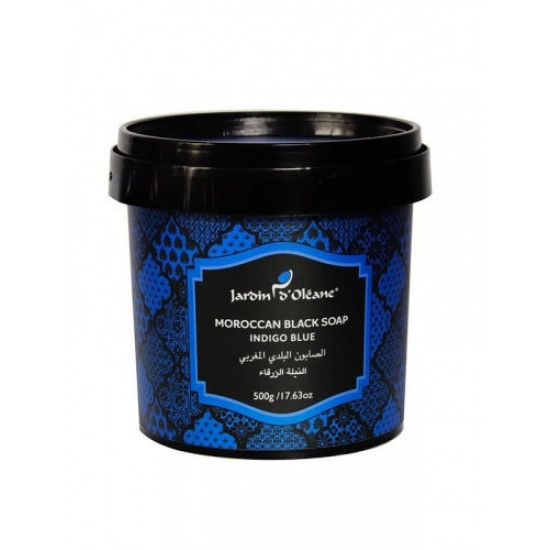 Jardin D Oleane Moroccan Soap Indigo Blue - 500g