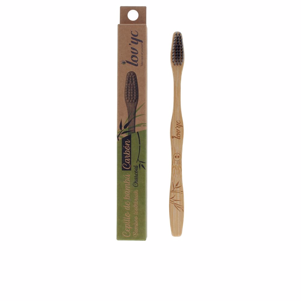 Lov'yc bamboo toothbrush 1 u. Charcoal infused.