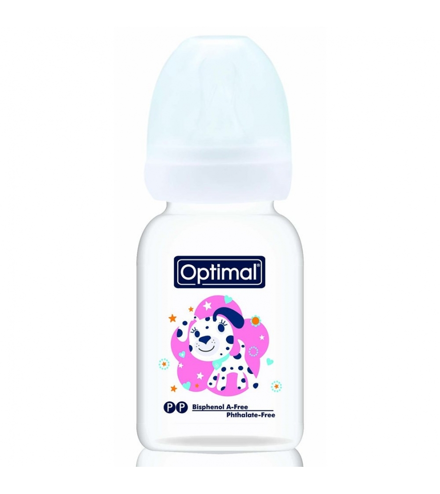 Optimal Feeding Bottle 140ml White