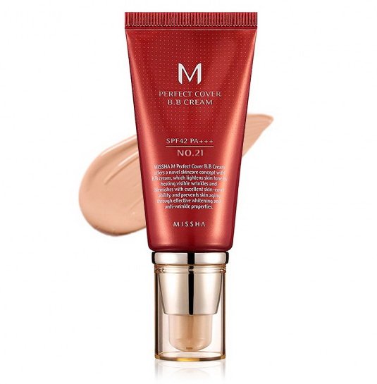 Missha M Perfect Cover BB Cream SPF42/PA+++ 21 Light Beige