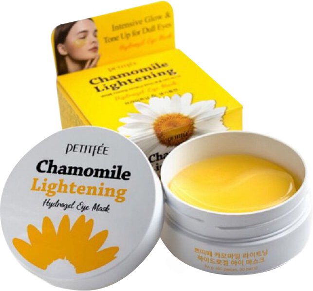 [PETITFEE] Chamomile Lightening Hydrogel Eye Mask - 84g(30pairs)