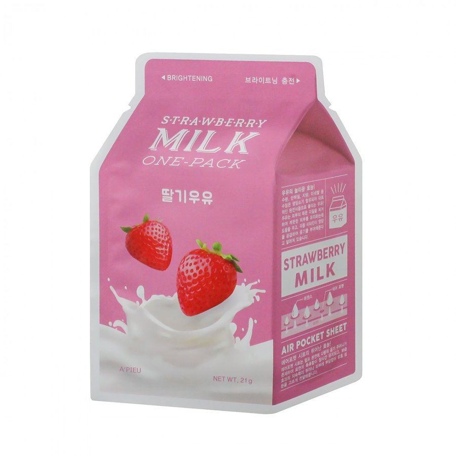 Strawberry milk one pack face mask