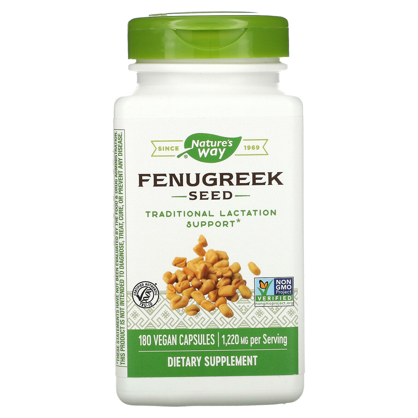 Natures Way: Fenugreek Seed, 1,220 mg, 180 Vegan Capsules