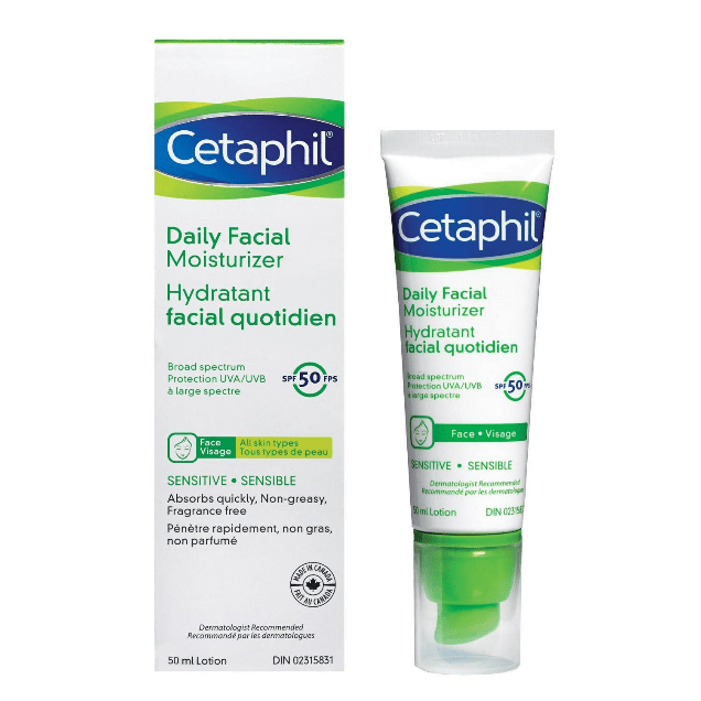 Cetaphil Daily Facial Moisturizer for All Skin Types SPF 50