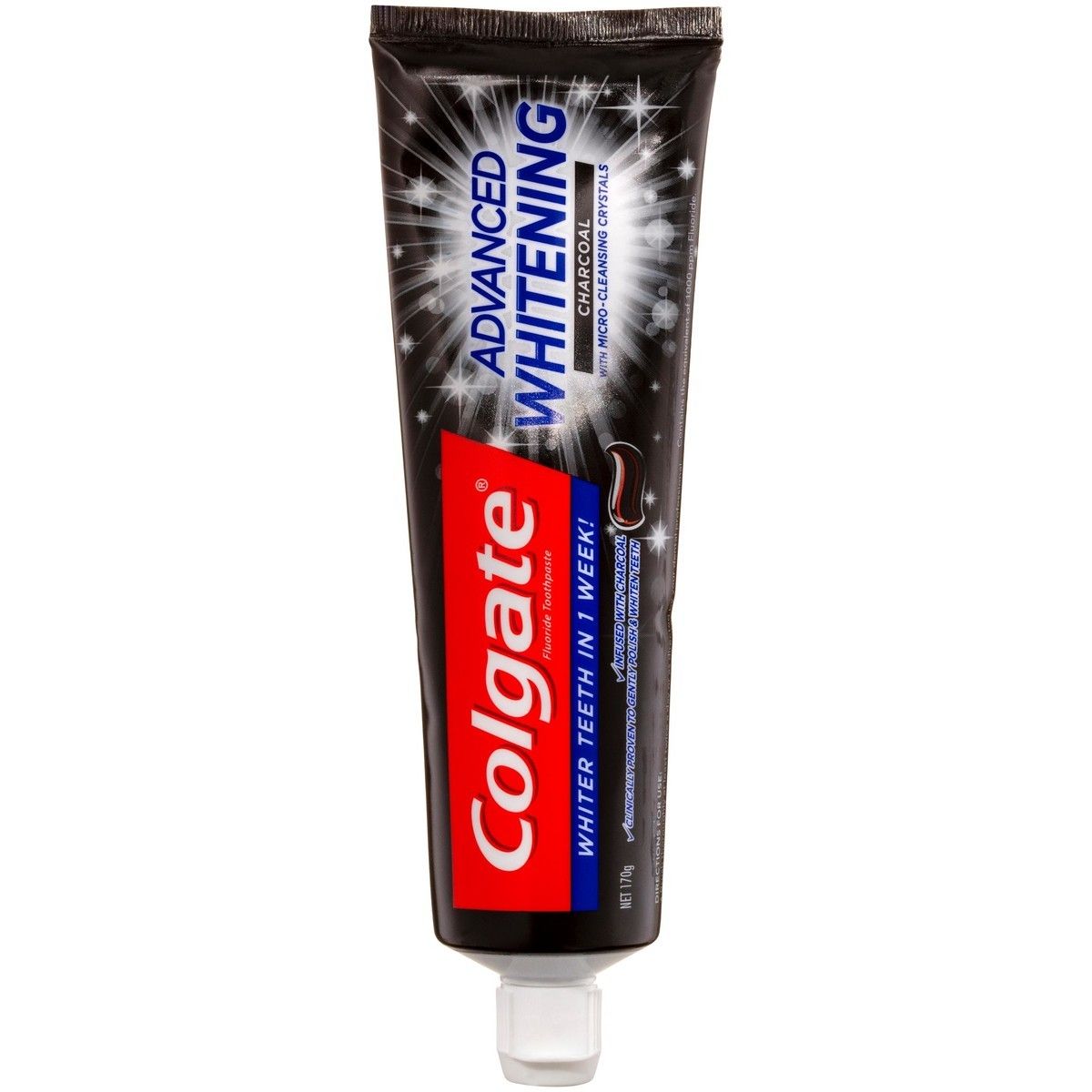 Colgate toothpaste 75 ml. Advanced white charcoal.