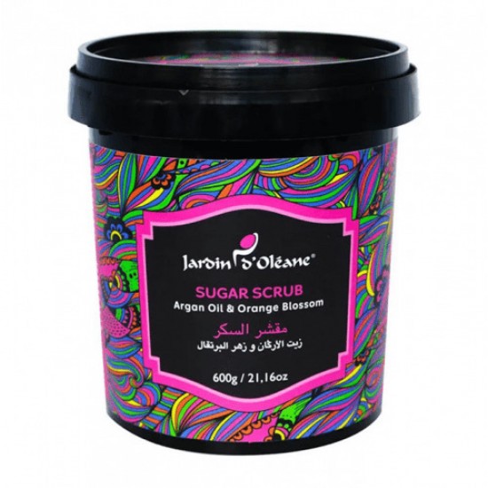 Jardin D Oleane Argan Oil And Orange Blossom Sugar Scrub - 600g