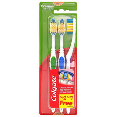 NEW 3 Pack Colgate Classic Clean Soft Toothbrush