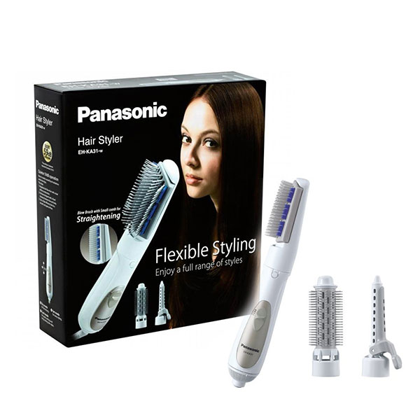 Trendy | Panasonic EH-KA31- W Hair Styler Blow Brush 3 Attachments