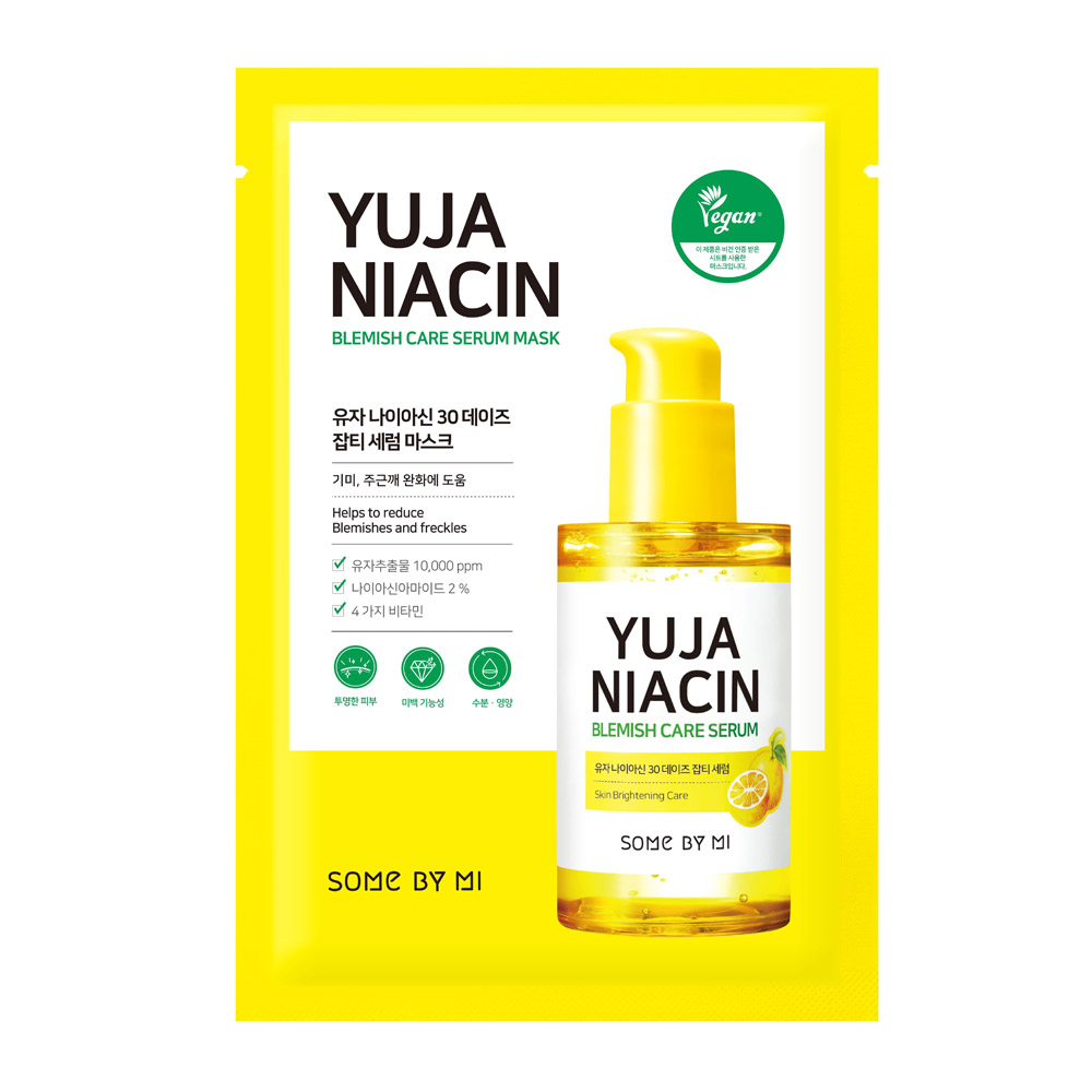 Some By Mi, Yuja Niacin, Blemish Care Serum Mask, 10 Sheets, 0.88 oz (25 g) Each